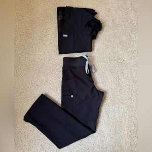 Figs XS / XSPetite Scrub Set - Black